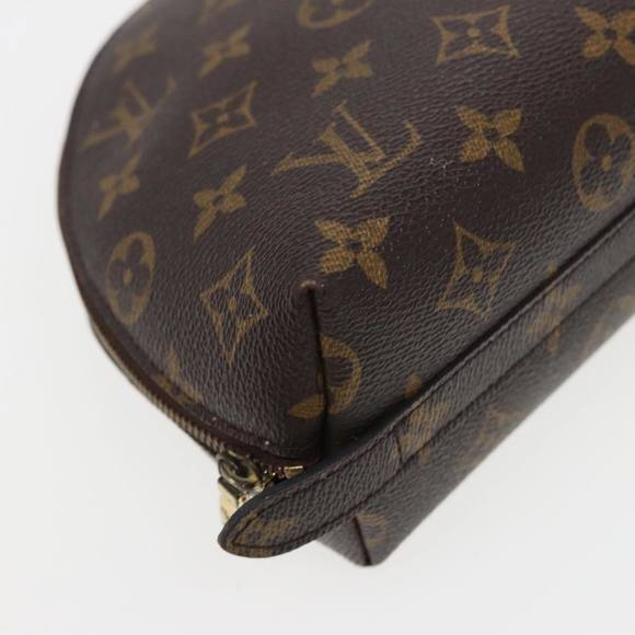 LOUIS VUITTON Monogram Trousse Demi Ronde Cosmetic Pouch M47520 LV Auth 78013 - Picture 16 of 16